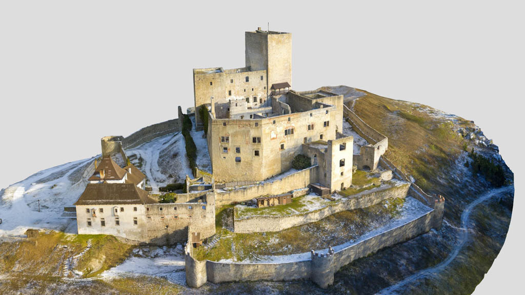 3D scan of the Czech castle Landštejn