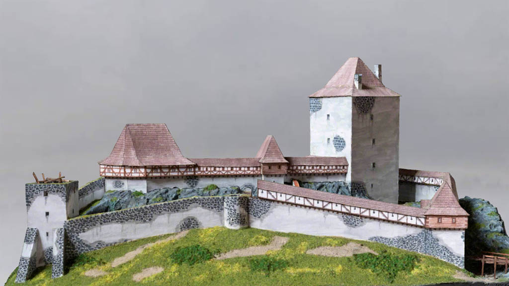 3D model hradu Přimda