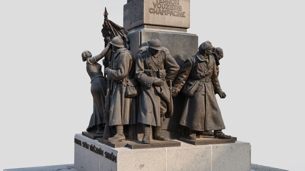 3D scan of the statue monument Praha svým vítězným synům